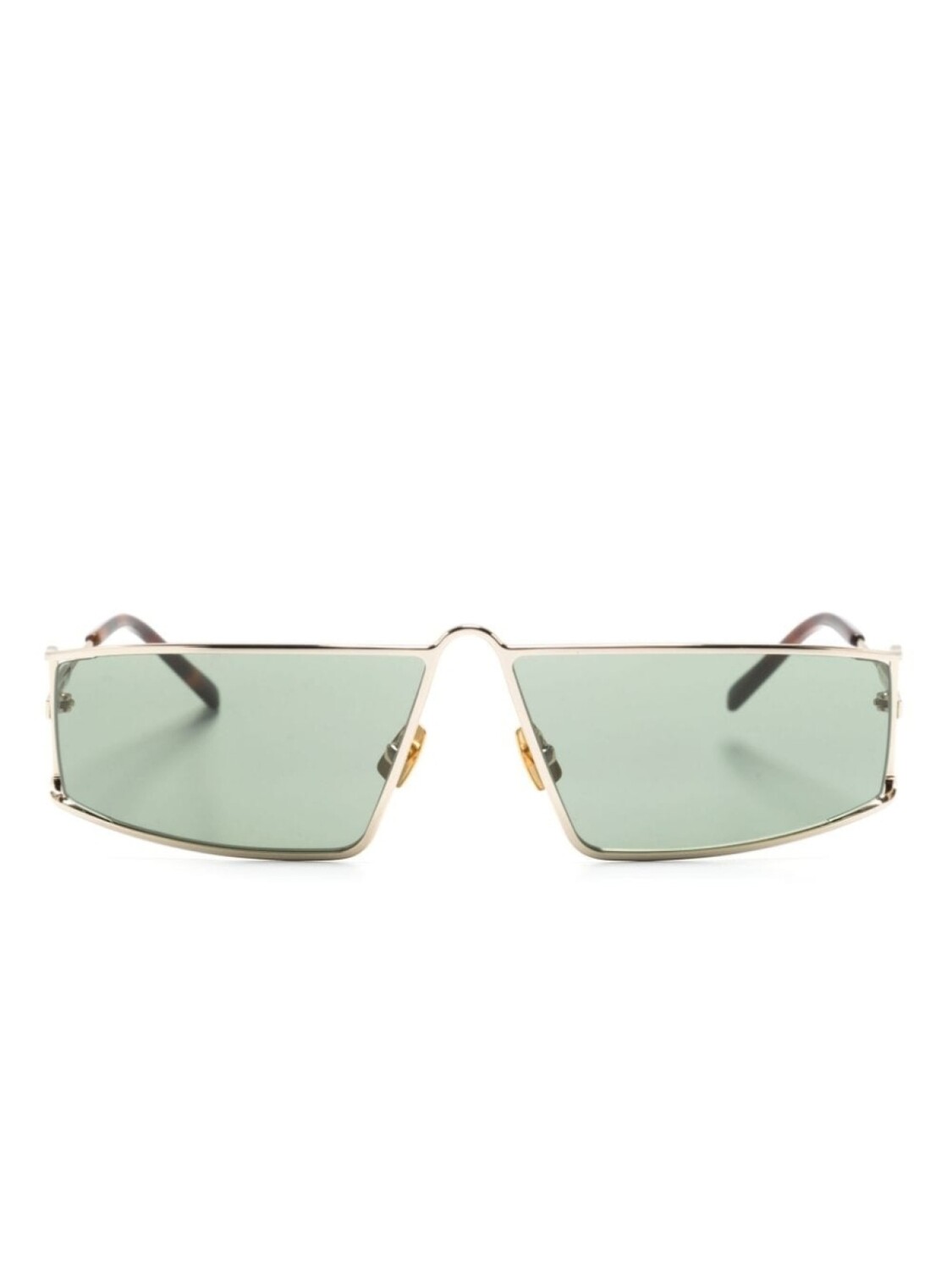 

Saint Laurent Eyewear солнцезащитные очки SL 606 в прямоугольной оправе, золотистый