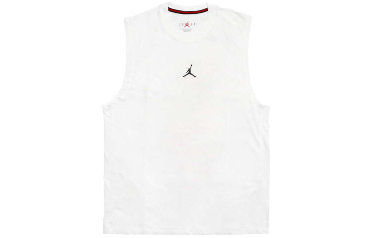 Мужская майка Jordan Dri FIT без рукавов белого цвета — фото 2