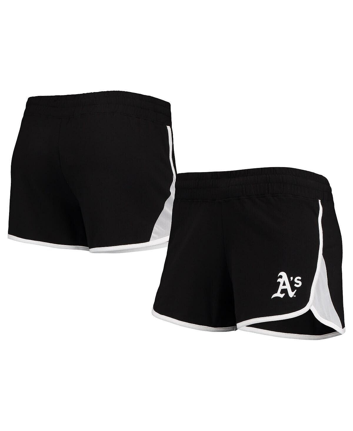 

Черные женские эластичные шорты из френч терри Oakland Athletics New Era, черный
