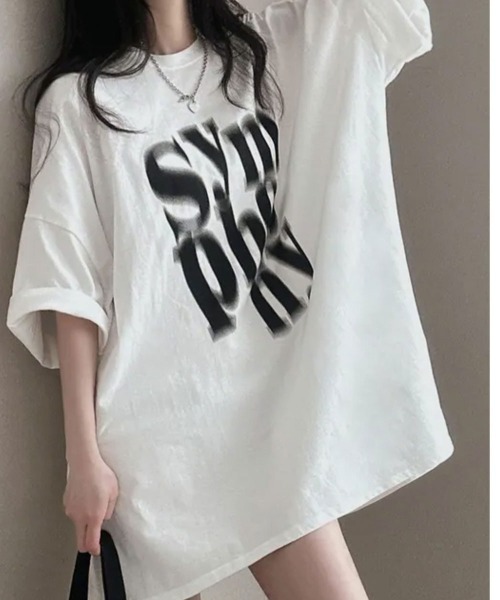 

Футболка с коротким рукавом свободного кроя с принтом NANAHACHI, цвет слоновая кость