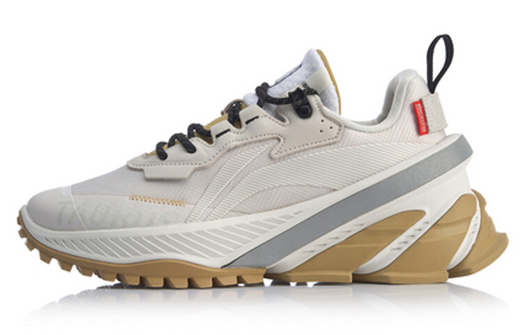 

Кроссовки мужские толстые низкие белые/коричневые Lining, Коричневый, Кроссовки мужские толстые низкие белые/коричневые Lining