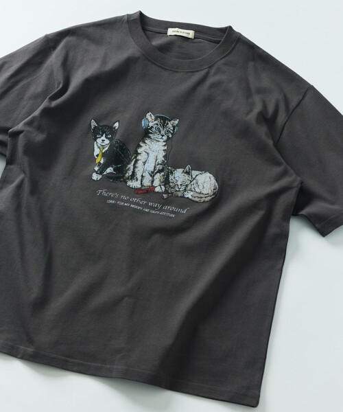 

Футболка с круглым вырезом и двусторонним принтом FREAK'S STORE, черный