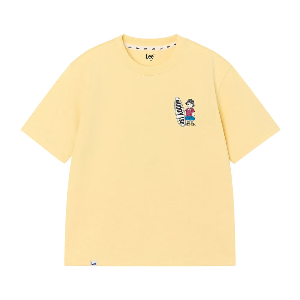 Детская футболка Buddy Lee с графикой Surf жёлтая от Lee Kids