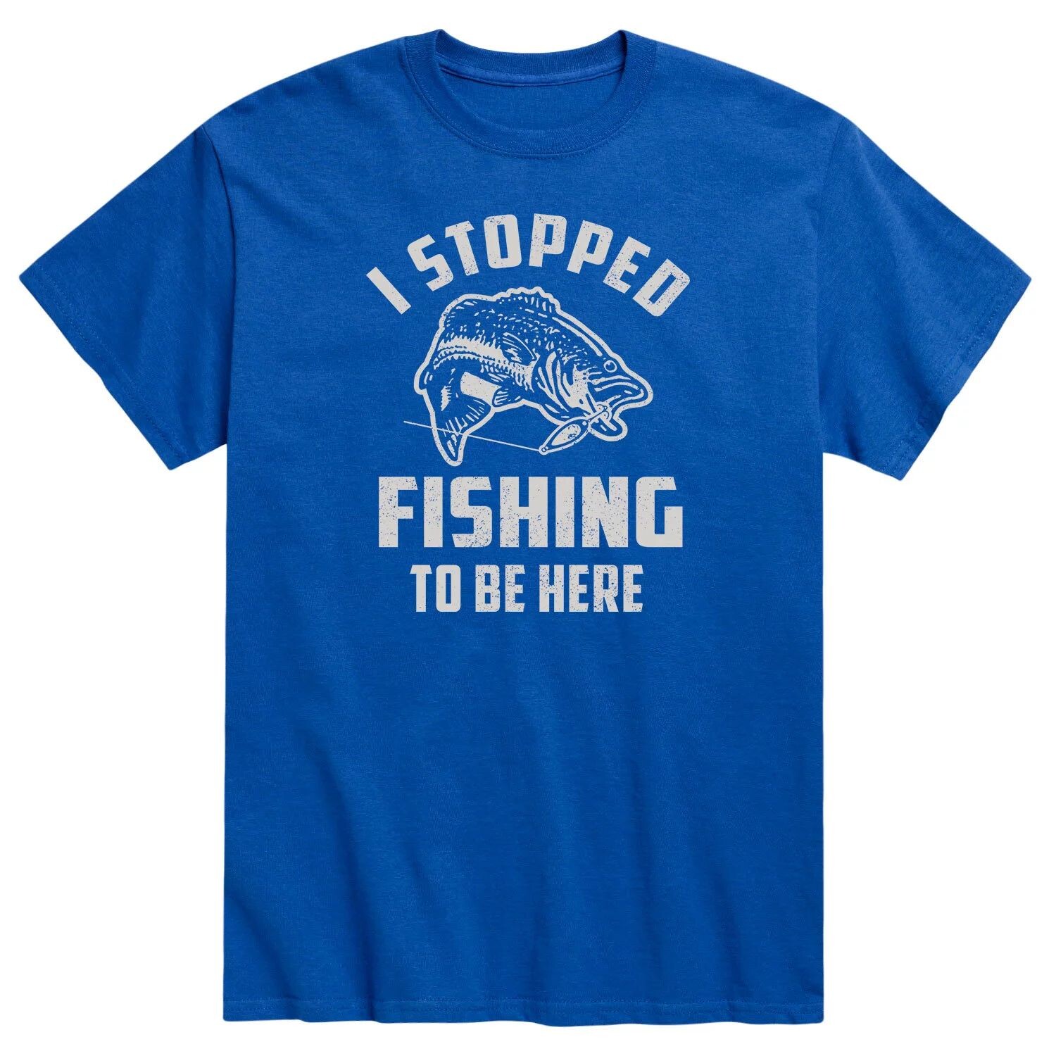 

Мужская футболка Stopped Fishing To Be Here Licensed Character