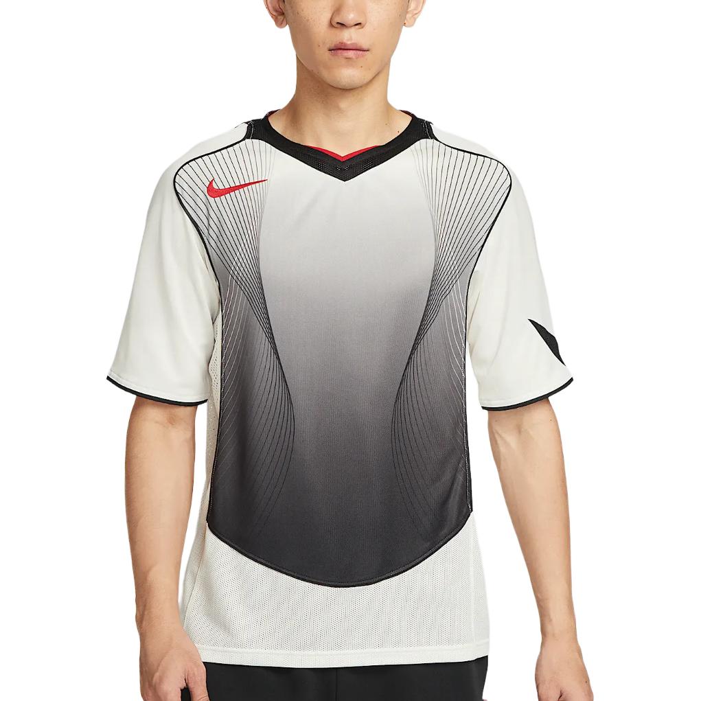 Футболка Total 90 SS25 DRI FIT мужская Nike, белый/черный/красный — фото 2