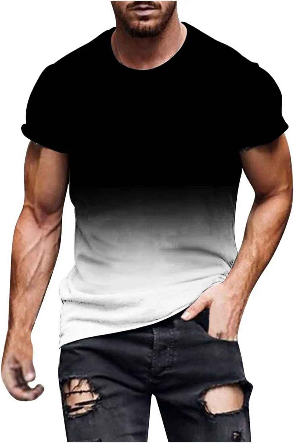 

Футболка для мужчин Big and Tall с коротким рукавом и омбре