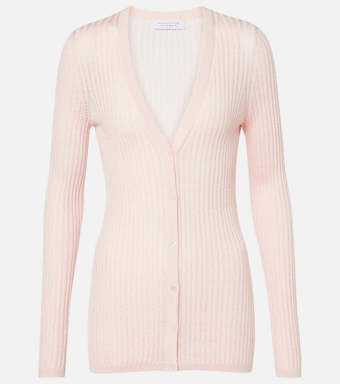 

Кардиган Emma Pointelle из кашемира и шелка Gabriela Hearst, Pale Blush