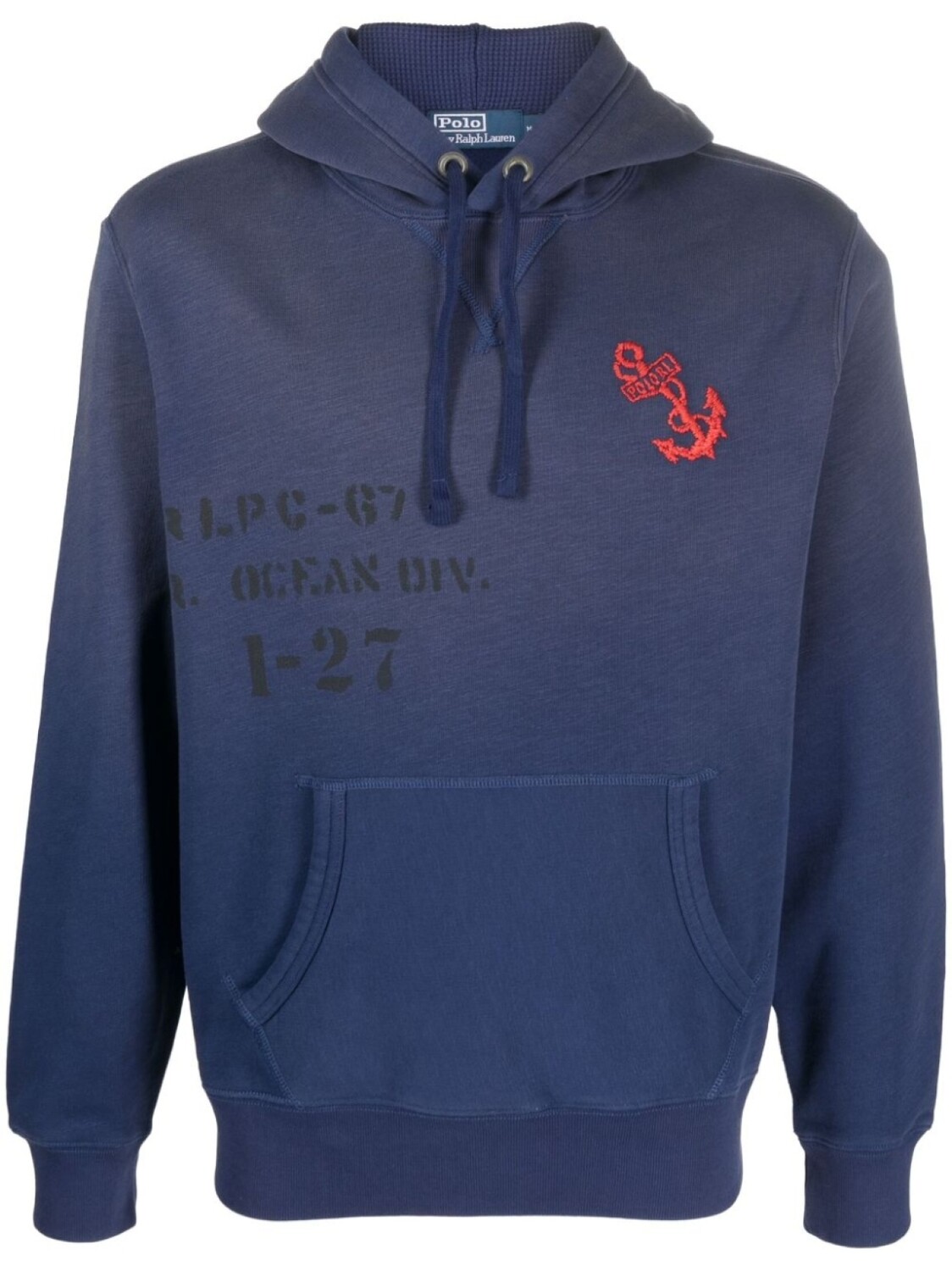 

Polo Ralph Lauren худи с вышивкой, синий