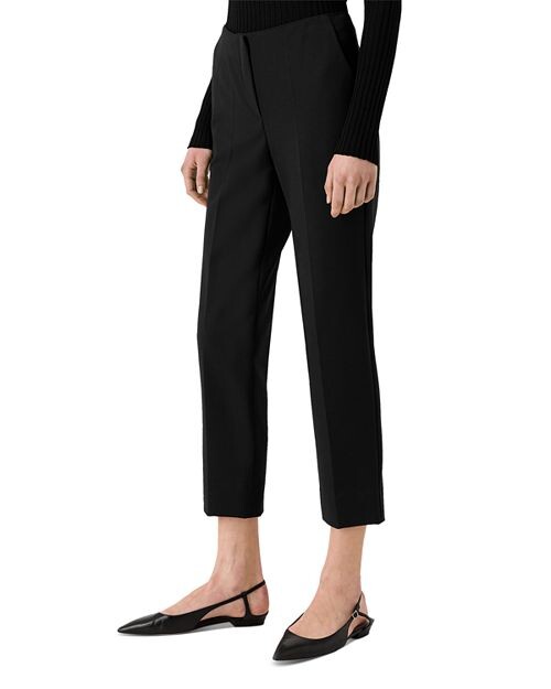 

Брюки из эластичного габардина 7/8 Emporio Armani, цвет Black