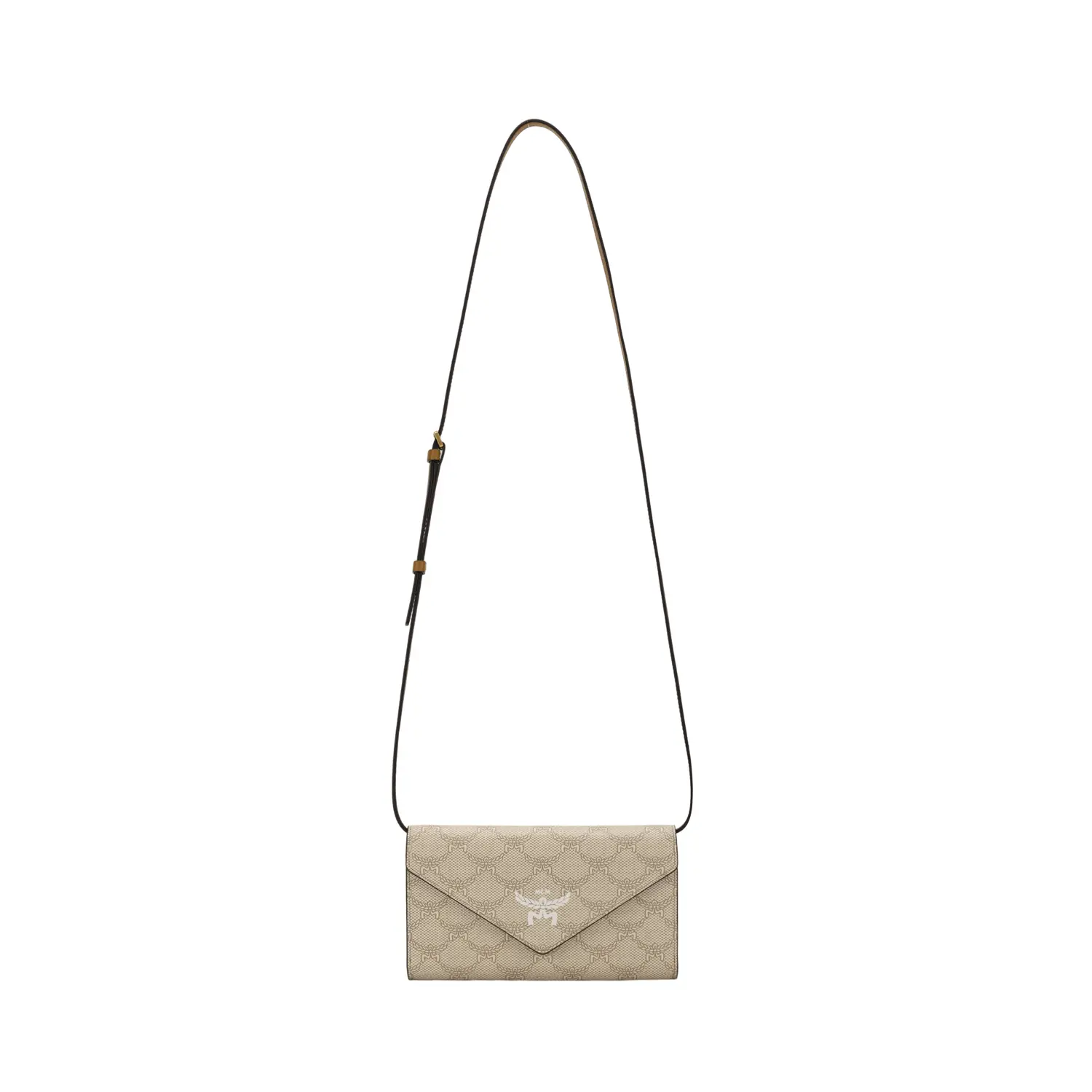 

MCM Женский большой клатч из текстурированного полотна бежевый, Basic Set (Bag+Dust Bag)