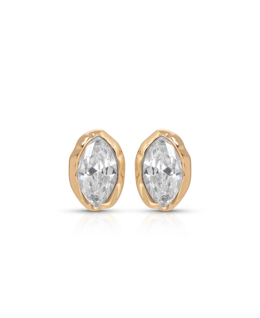 

Позолоченные миниатюрные серьги-гвоздики с кристаллами ETTIKA, Gold