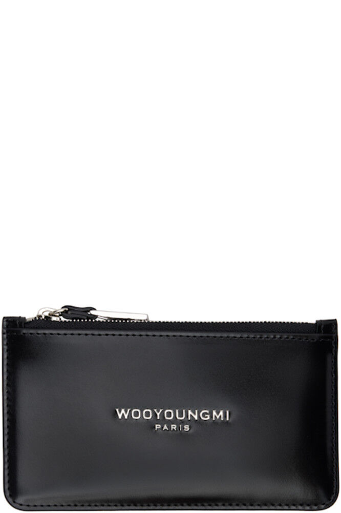 

Черный кожаный кошелек для карт WOOYOUNGMI