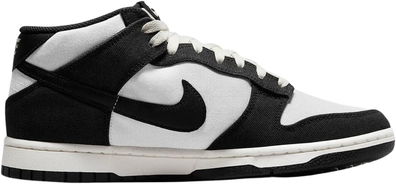 Мужские кроссовки Nike Dunk Mid, White/Black — фото 2
