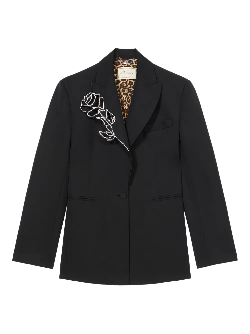 

Блейзер с вышивкой BLUMARINE, черный
