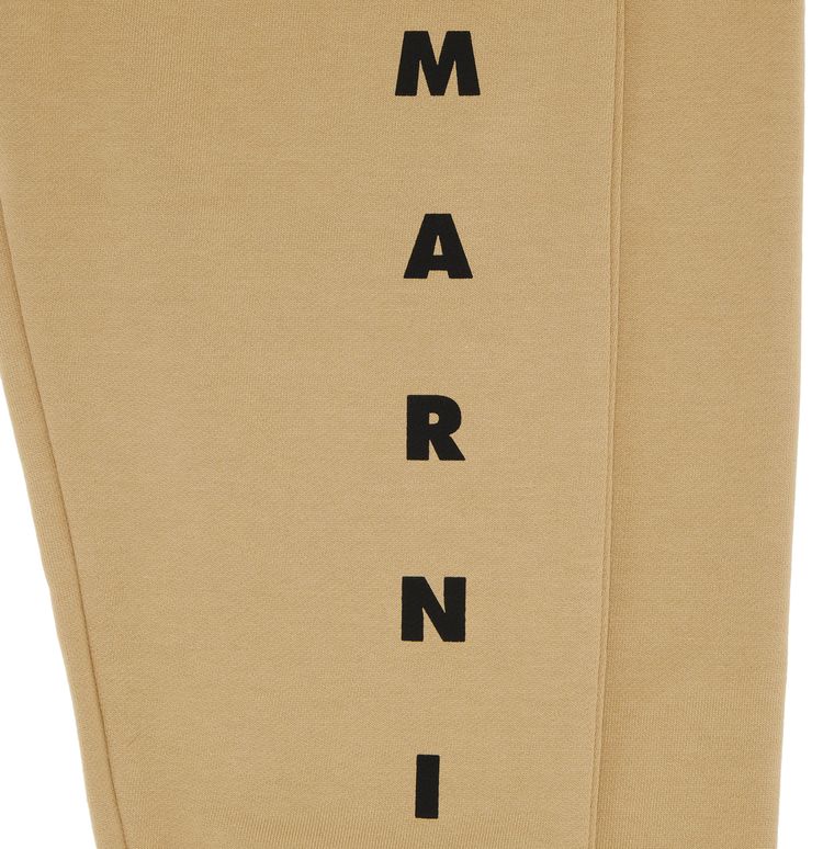 Детские спортивные штаны Marni из неворсистого флиса, коричневый — фото 3