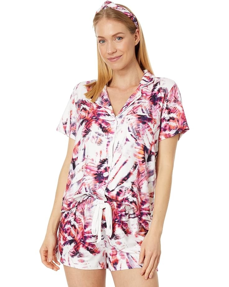 

Пижамный комплект P.J. Salvage Scattered Palms PJ Set with Headband, слоновая кость