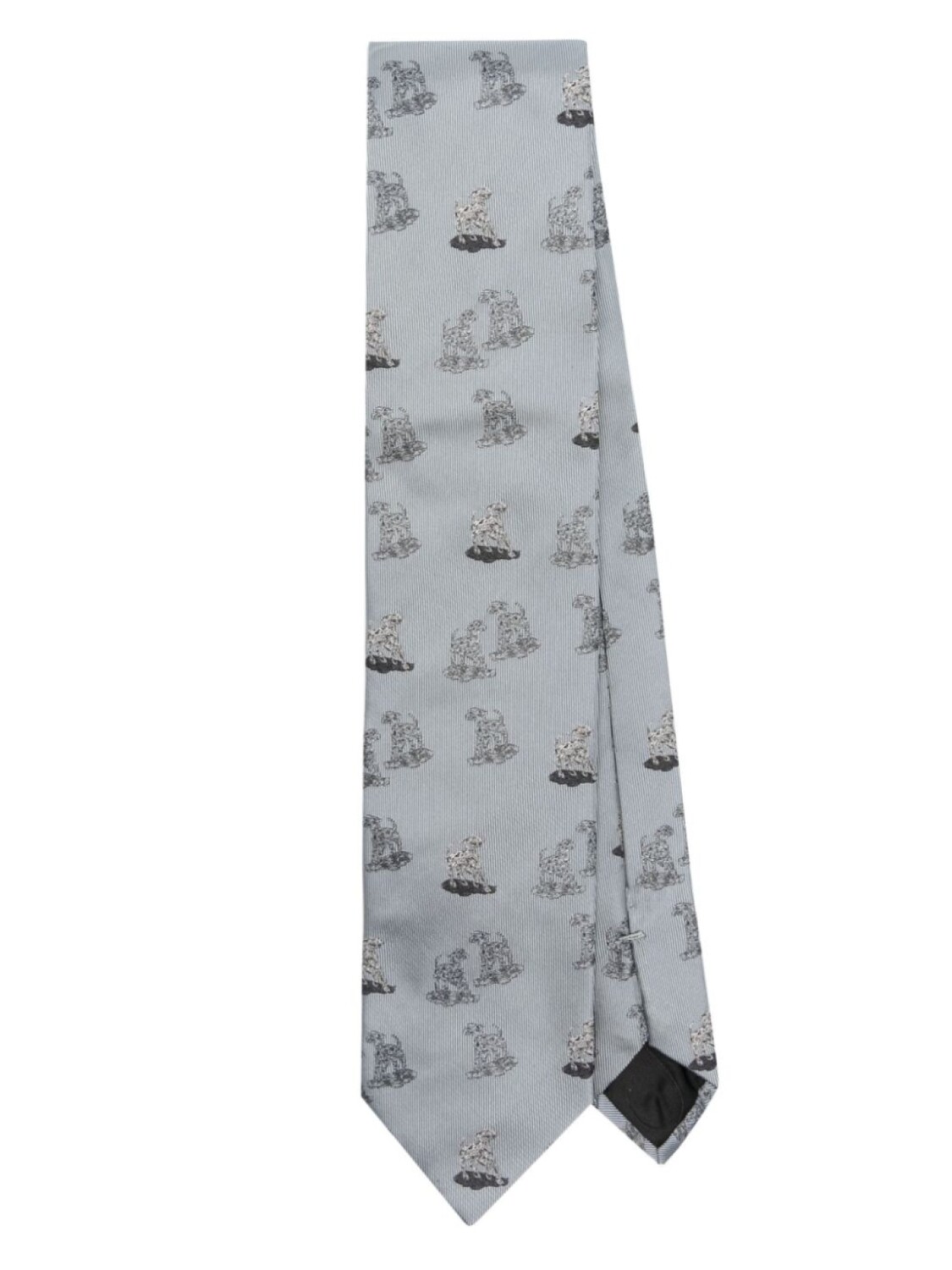 

Lanvin жаккардовый галстук, серый