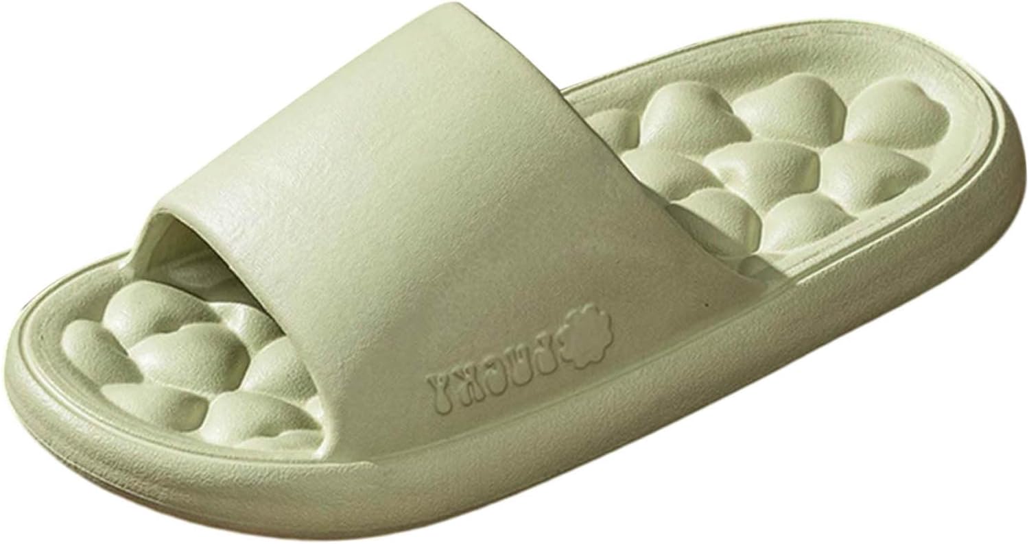 

Женские и мужские прочные тапочки для душа, дома, нескользящие, дышащие, с мягкой массажной подошвой, быстросохнущие, удобные, на плоской подошве, женские тапочки-носки Mukluk Generic, зеленый