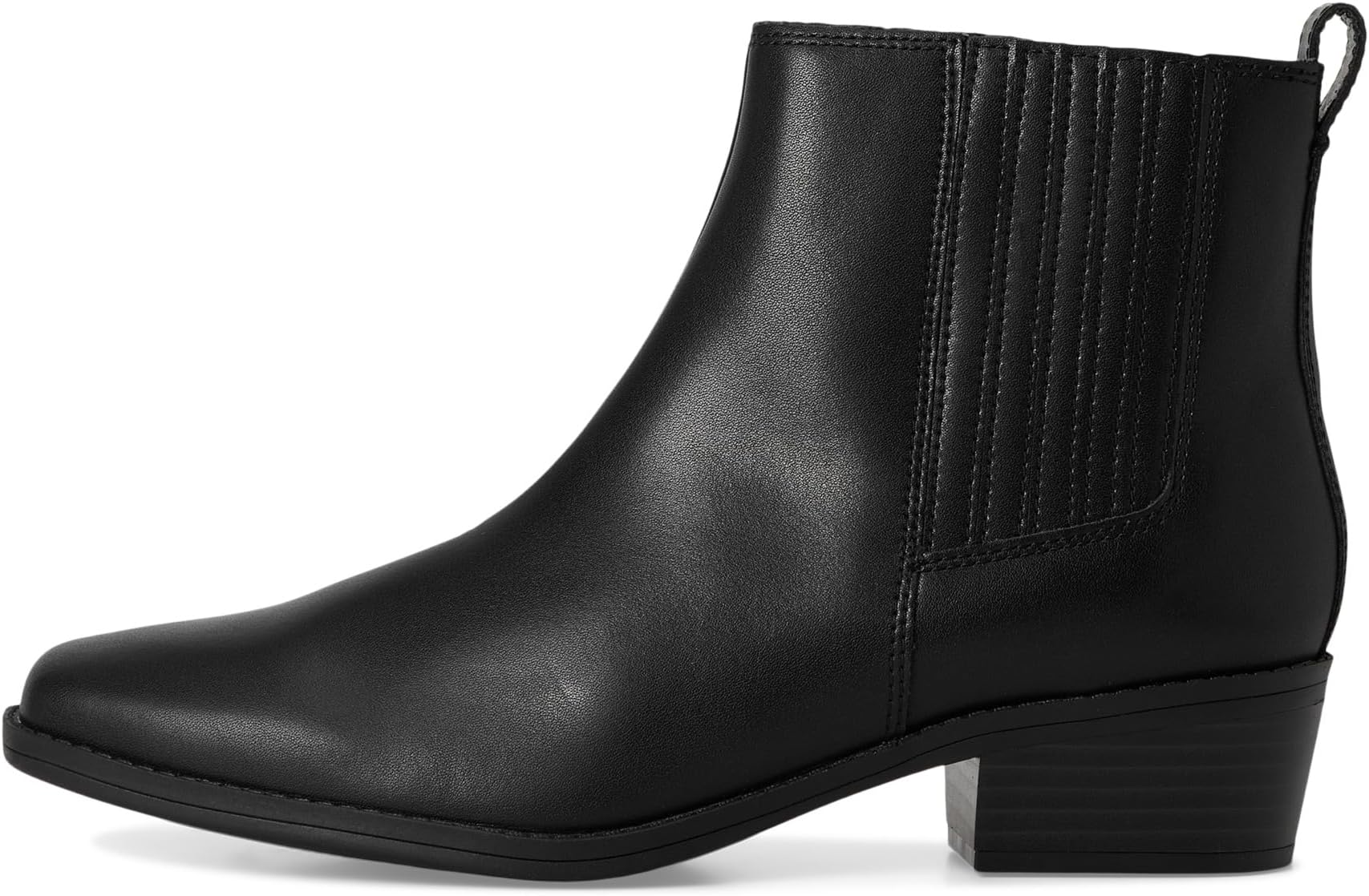 Ботинки женские Clarks Danyelle Skip кожаные на блочном каблуке, черный — фото 4