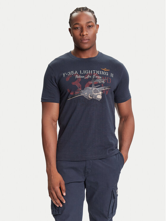 

Футболка regular fit 252TS2472UJ00708 Aeronautica Militare, синий