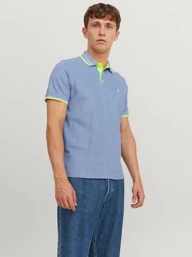 

Рубашка-поло Jack & Jones "JJEPAULOS POLO SS NOOS", цвет Bright Cobalt