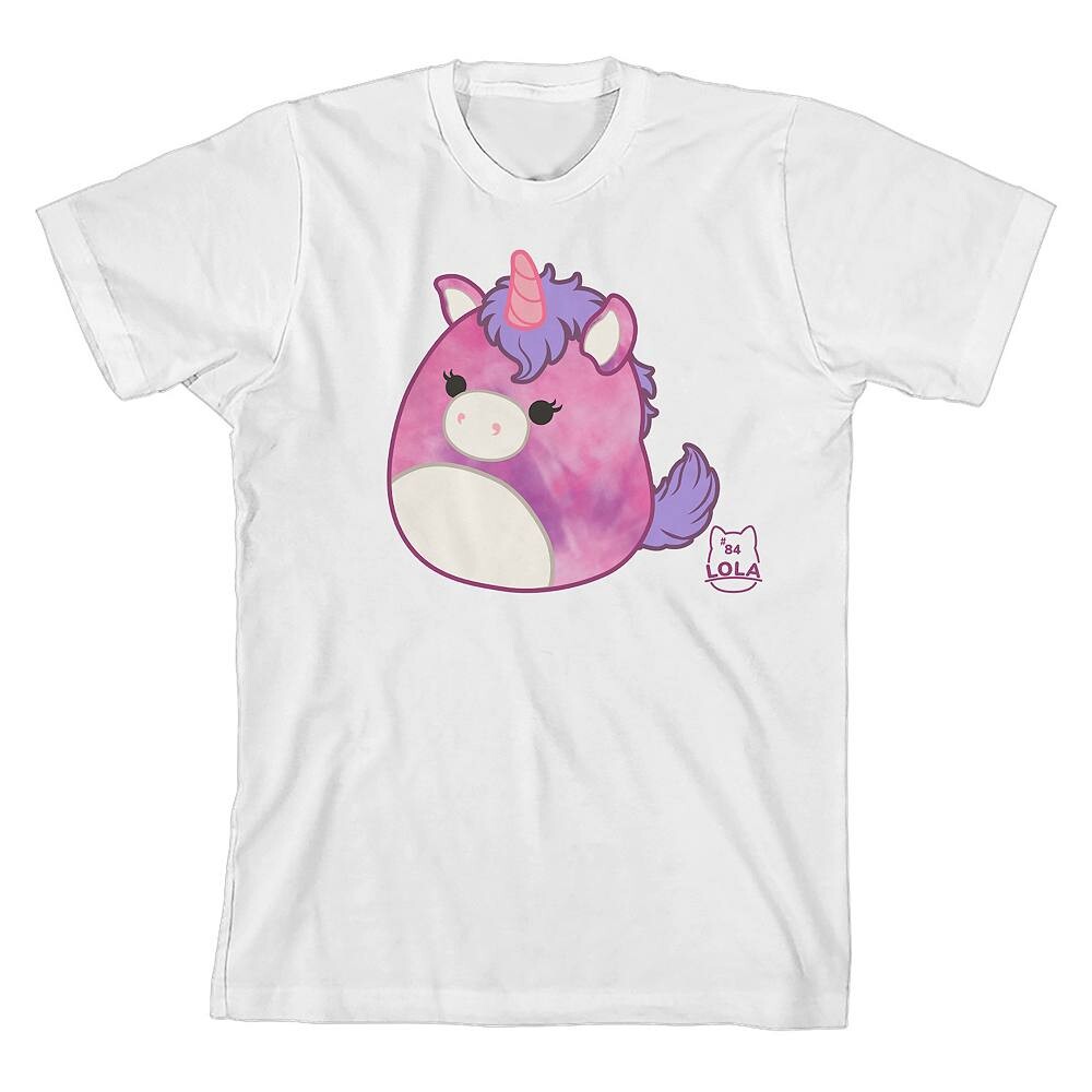 

Футболка с короткими рукавами Squishmallows Lola для девочек 7–16 лет Licensed Character, белый