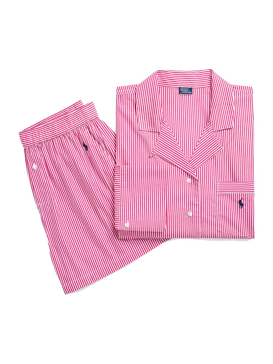

Пижама Polo Ralph Lauren Crop & Boxer Set, розовый