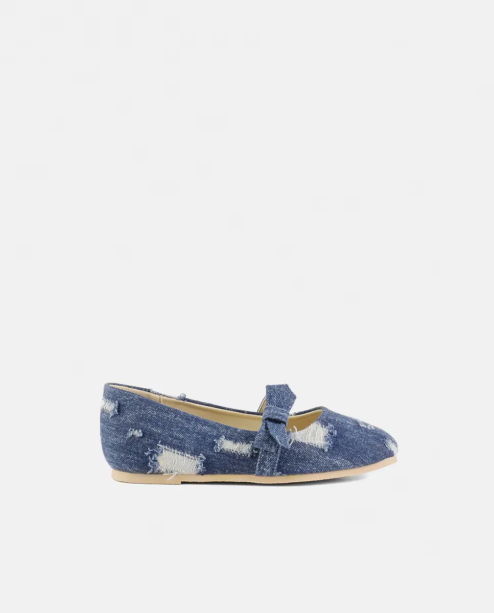 

Балетки для девочек Colors of California, цвет Azul denim