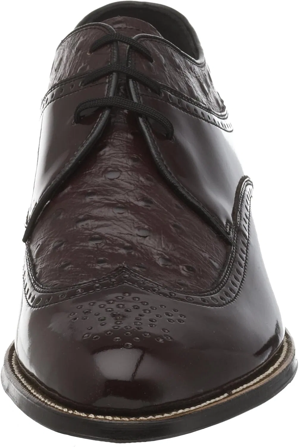Мужские туфли Stacy Adams Dayton Ostrich Oxford, Brown — фото 2