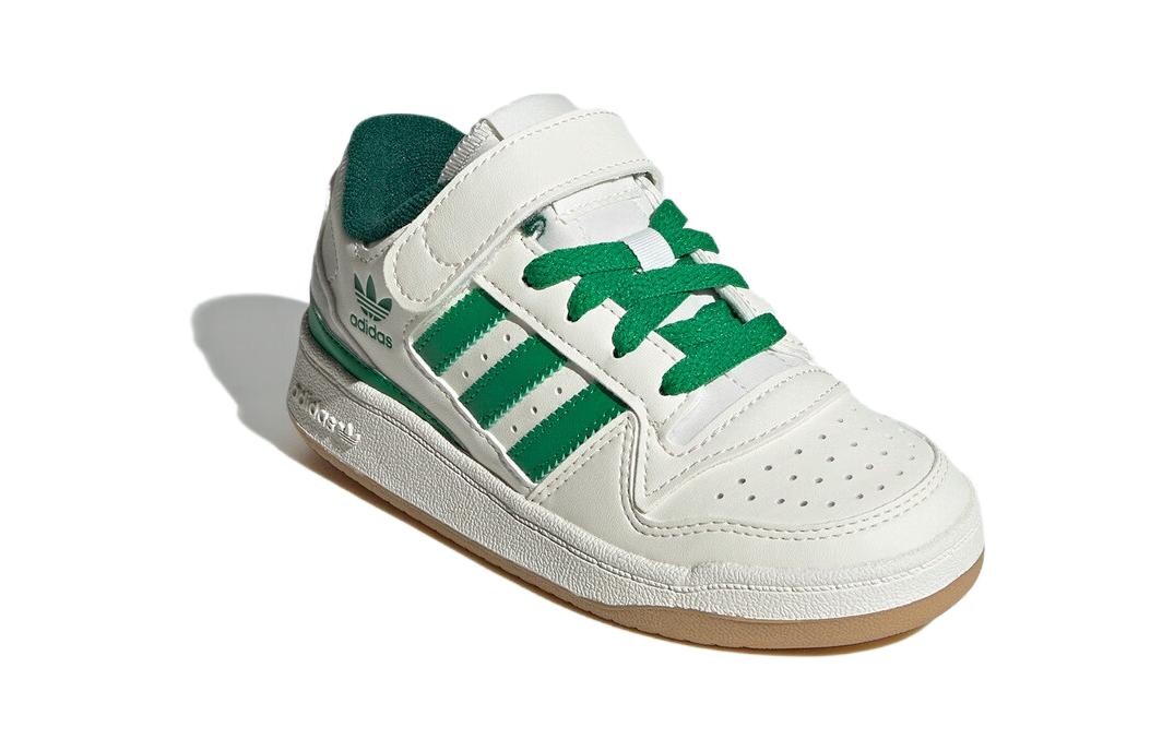 Adidas originals FORUM Series Детские кроссовки для скейтбординга PS, White/Green — фото 3