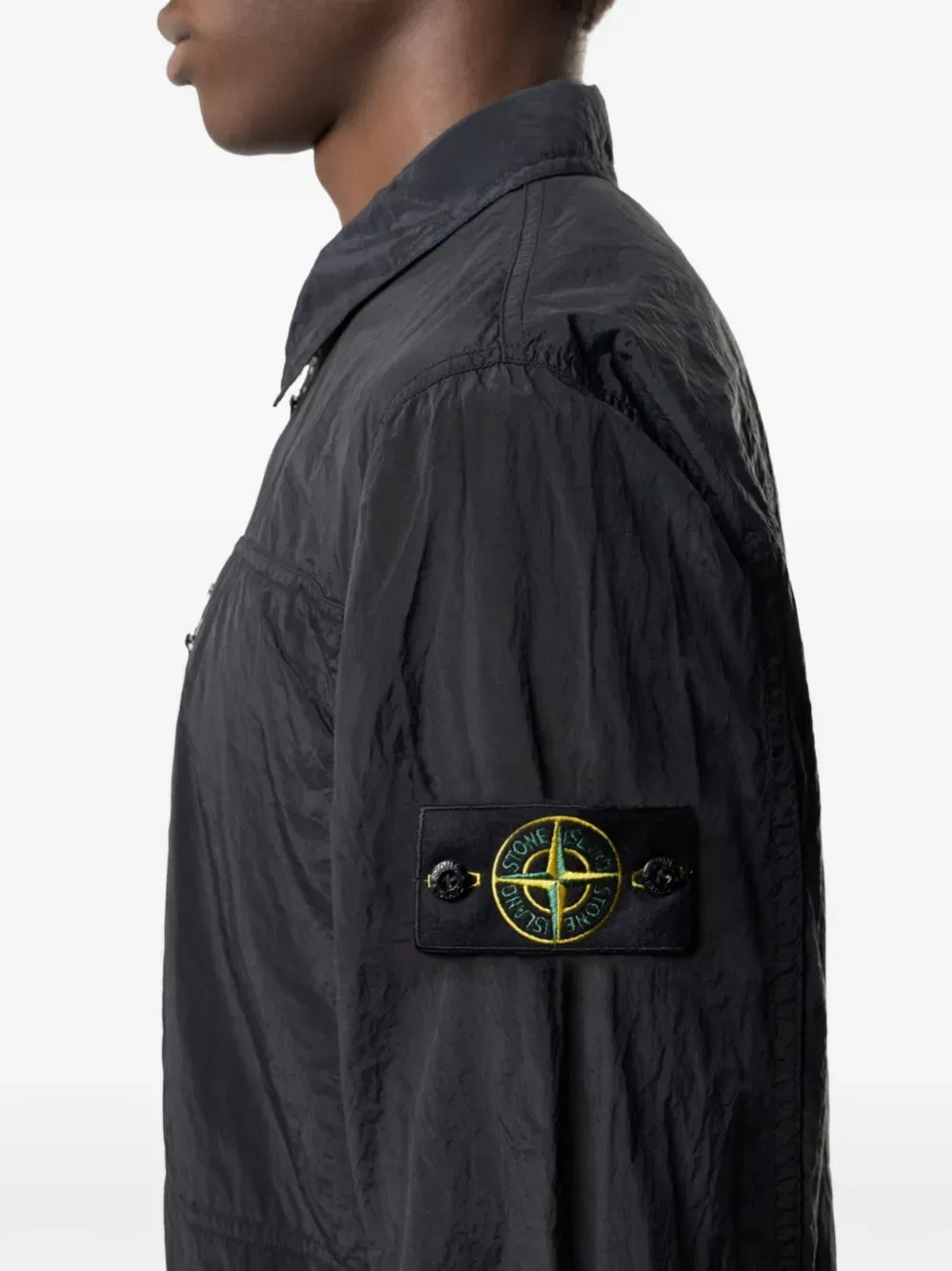 Куртка-рубашка на молнии Stone Island, черный — фото 4
