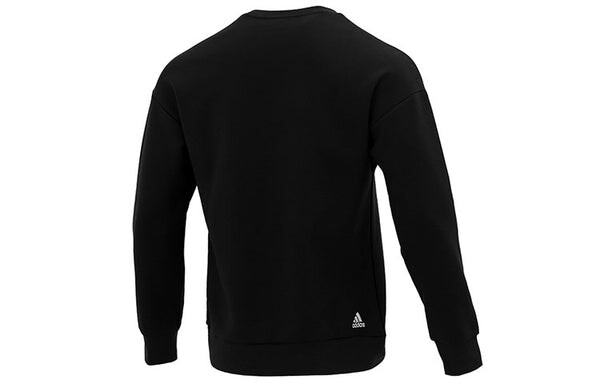Толстовка Men's adidas St Crewgfx Swt Sports Round Neck Long Sleeves Pullover Black, черный — фото 2