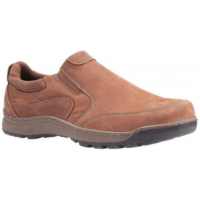 

Мужские кожаные туфли-слипоны из яшмы Hush Puppies, коричневый