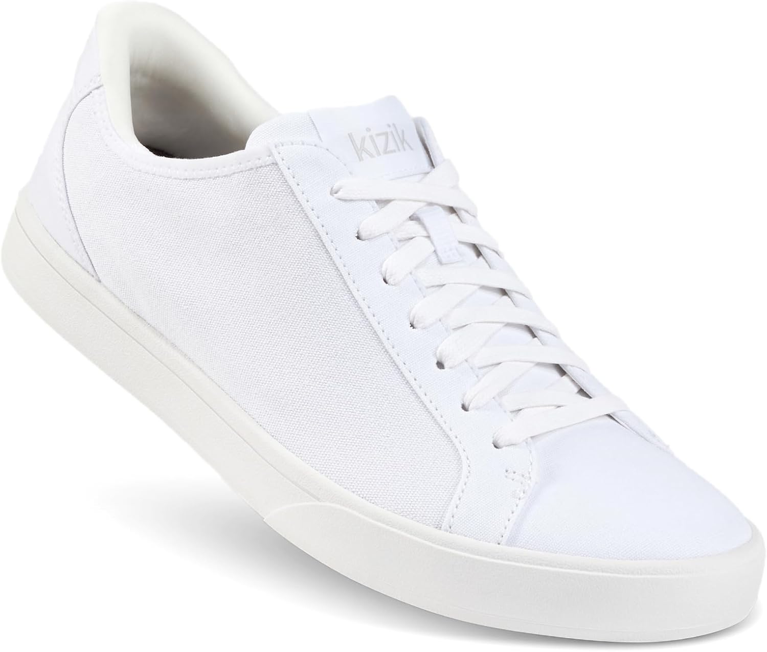 

Слипоны Kizik: Ирвайн- низкий профиль, эластичный текстиль с резиновой подошвой с хорошим сцеплением, повседневная обувь для женщин и мужчин, удобство без рук- стандартная ширина, белый