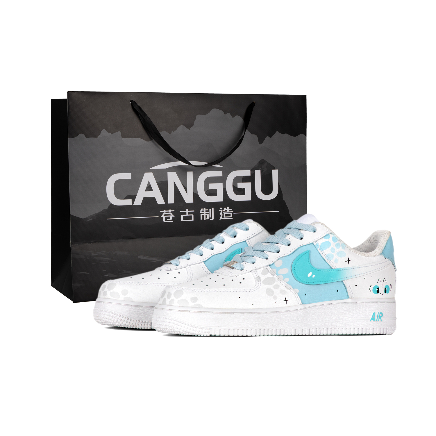 

Кроссовки Nike Air Force 1 устойчивые к истиранию противоскользящие низкие унисекс синий лейк блю, цвет Lake Blue