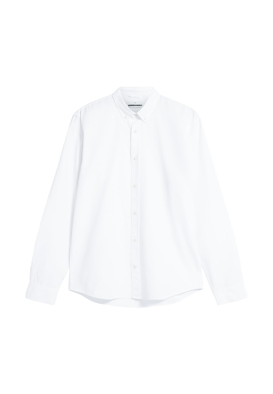 

Рубашка на пуговицах классического кроя ARMEDANGELS QUAASA, белый