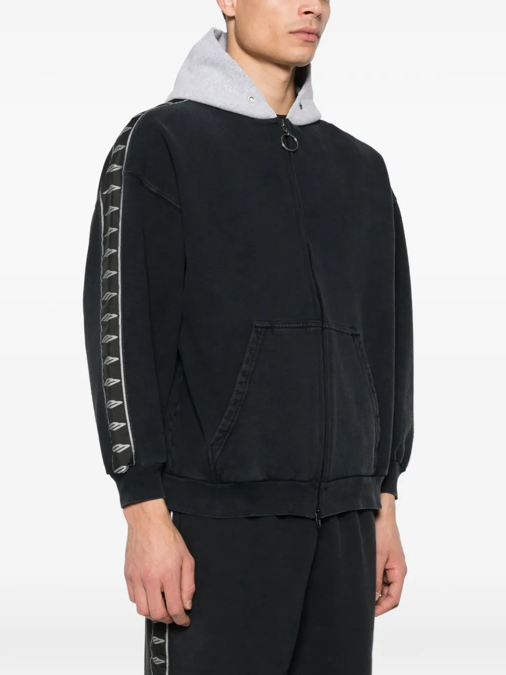Толстовка на молнии с капюшоном Balenciaga, черный — фото 4