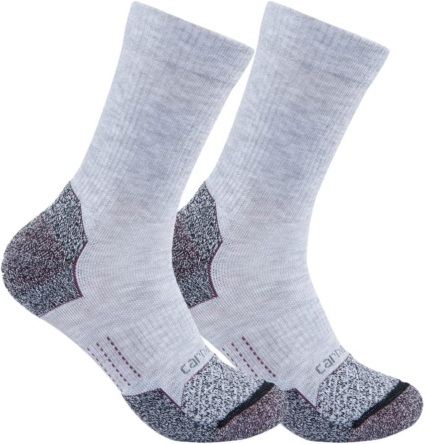 

Carhartt Women's SC0812W Женские носки Force Lightweight Crew, 2 пары, Grey