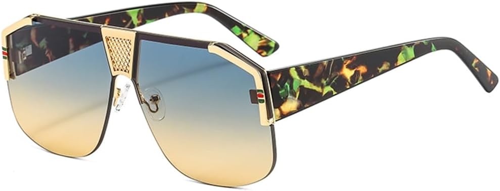 

Солнцезащитные очки с градиентным рисунком для мужчин и женщин, с леопардовым принтом, линзами из поликарбоната и металлическим декором, стильные солнцезащитные очки VFDHN, C7