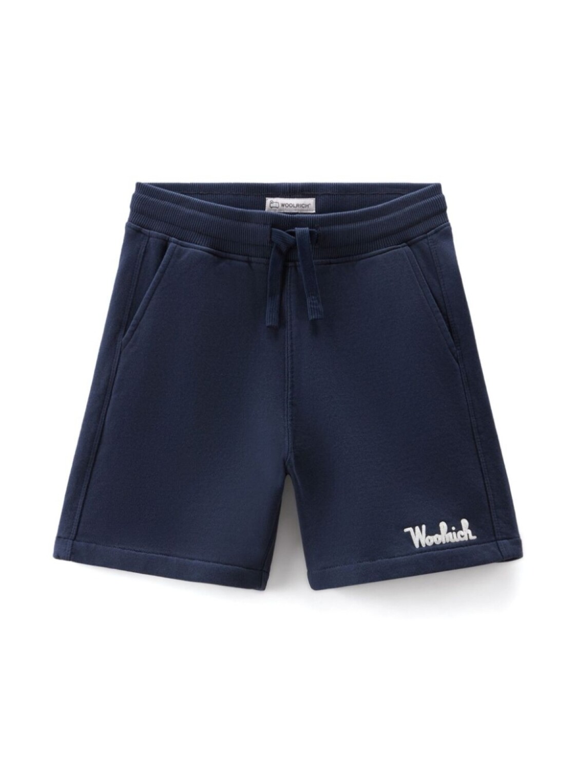 

Woolrich Kids шорты с вышитым логотипом, синий