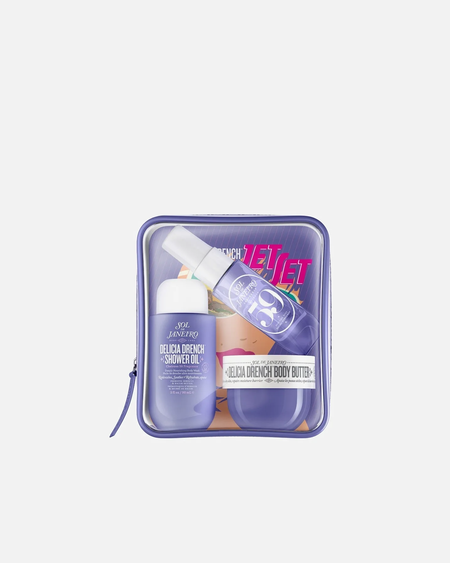 Набор для ухода за телом Delicia Drench Jet Set Sol De Janeiro, 1 шт