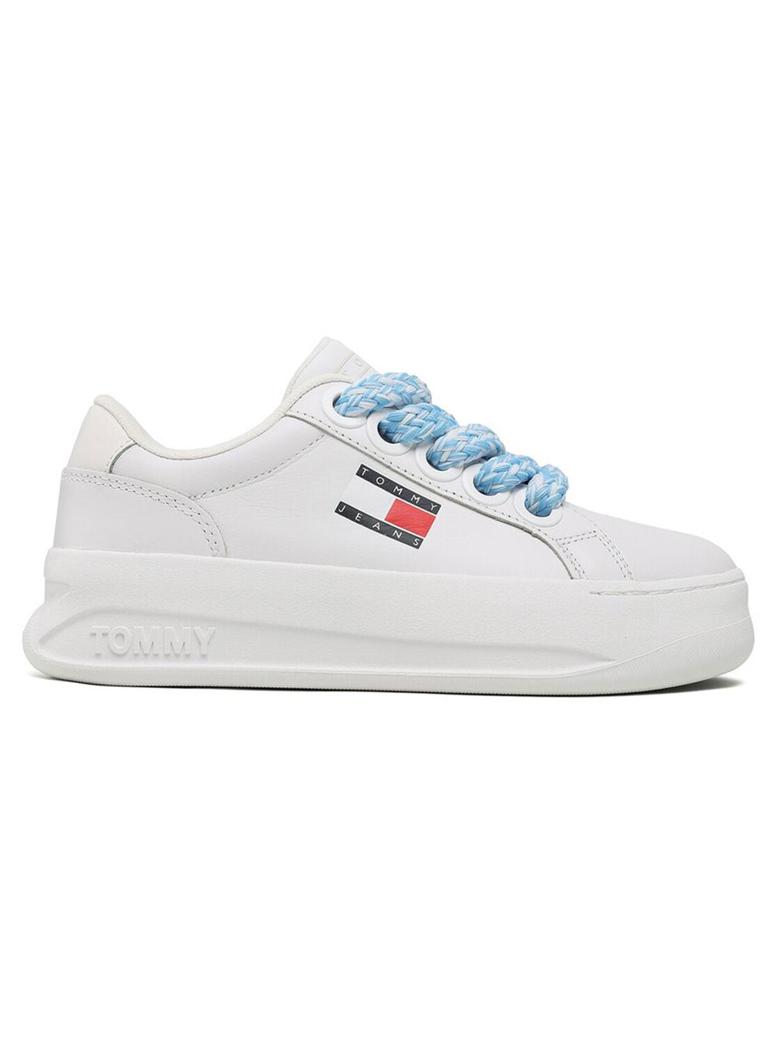

Tommy JEANS Кроссовки City на плоской платформе, синий/белый