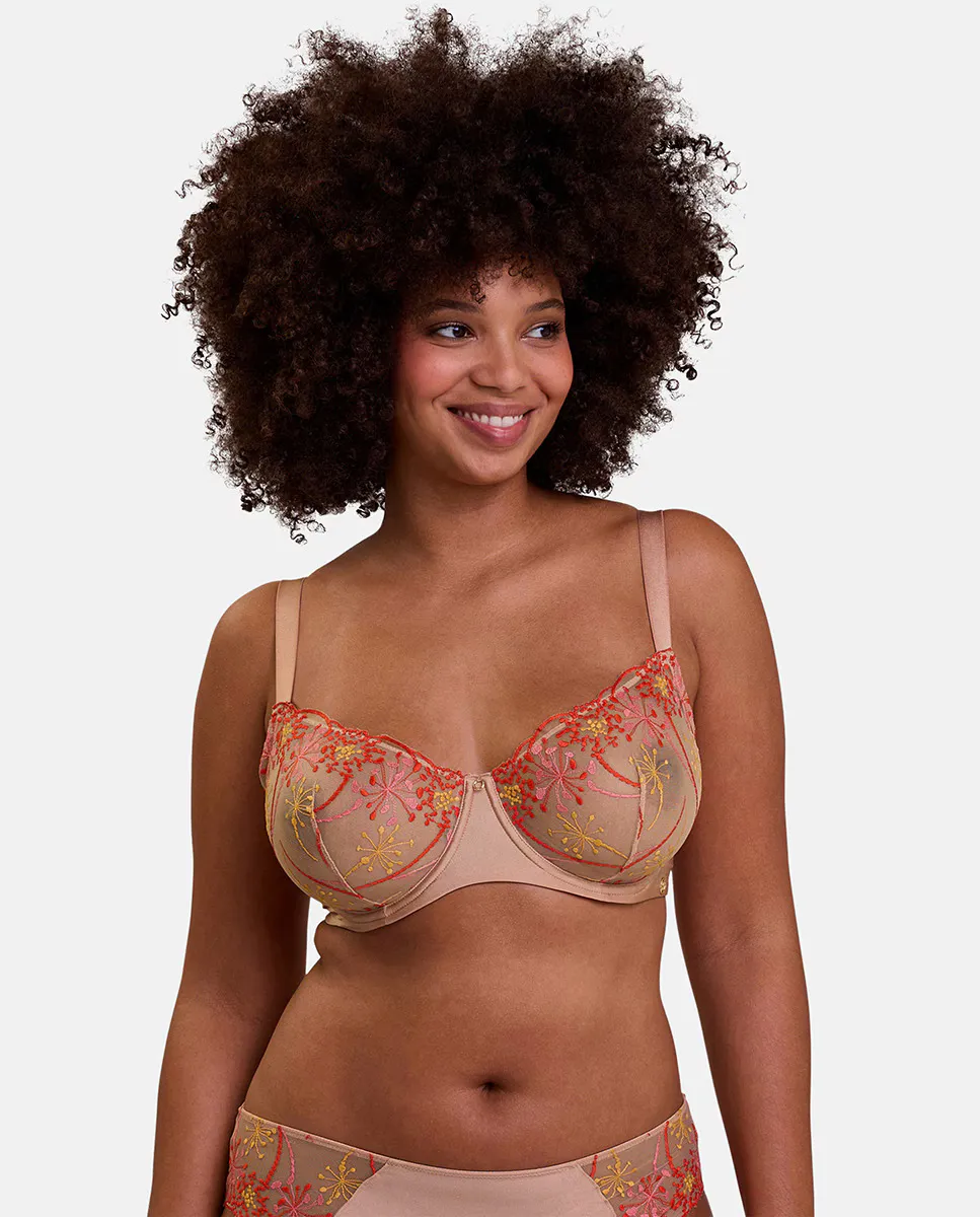 

Вместительный бюстгальтер на косточках Sans Complexe, натуральный