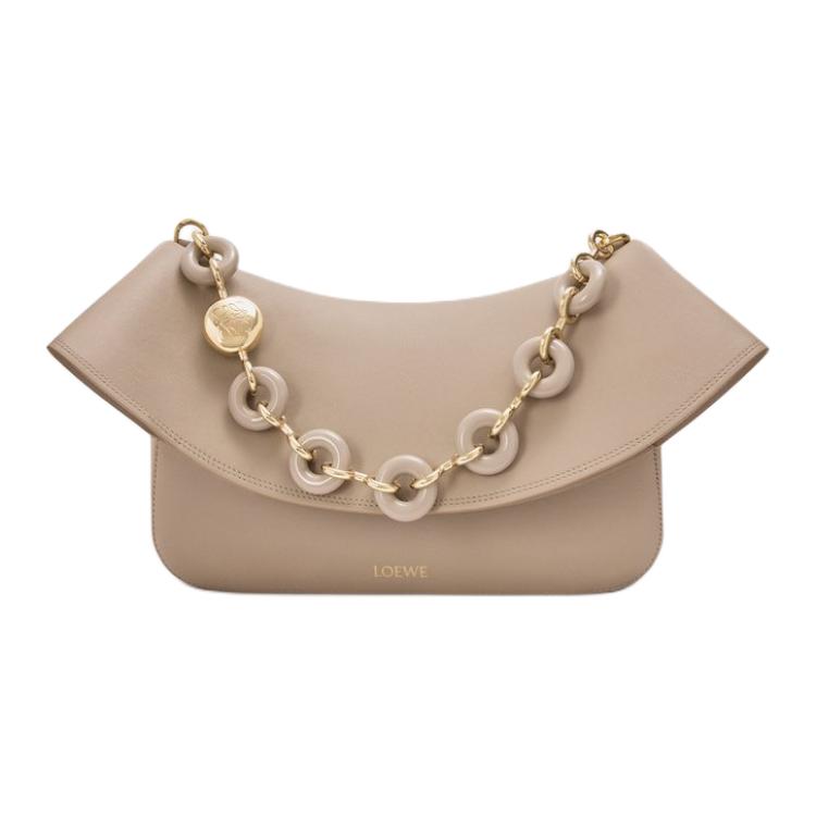 

Сумка через плечо из телячьей кожи, сумка-кроссбоди, женская сумка среднего размера, песочного цвета Loewe, basic set (bag+dust bag)