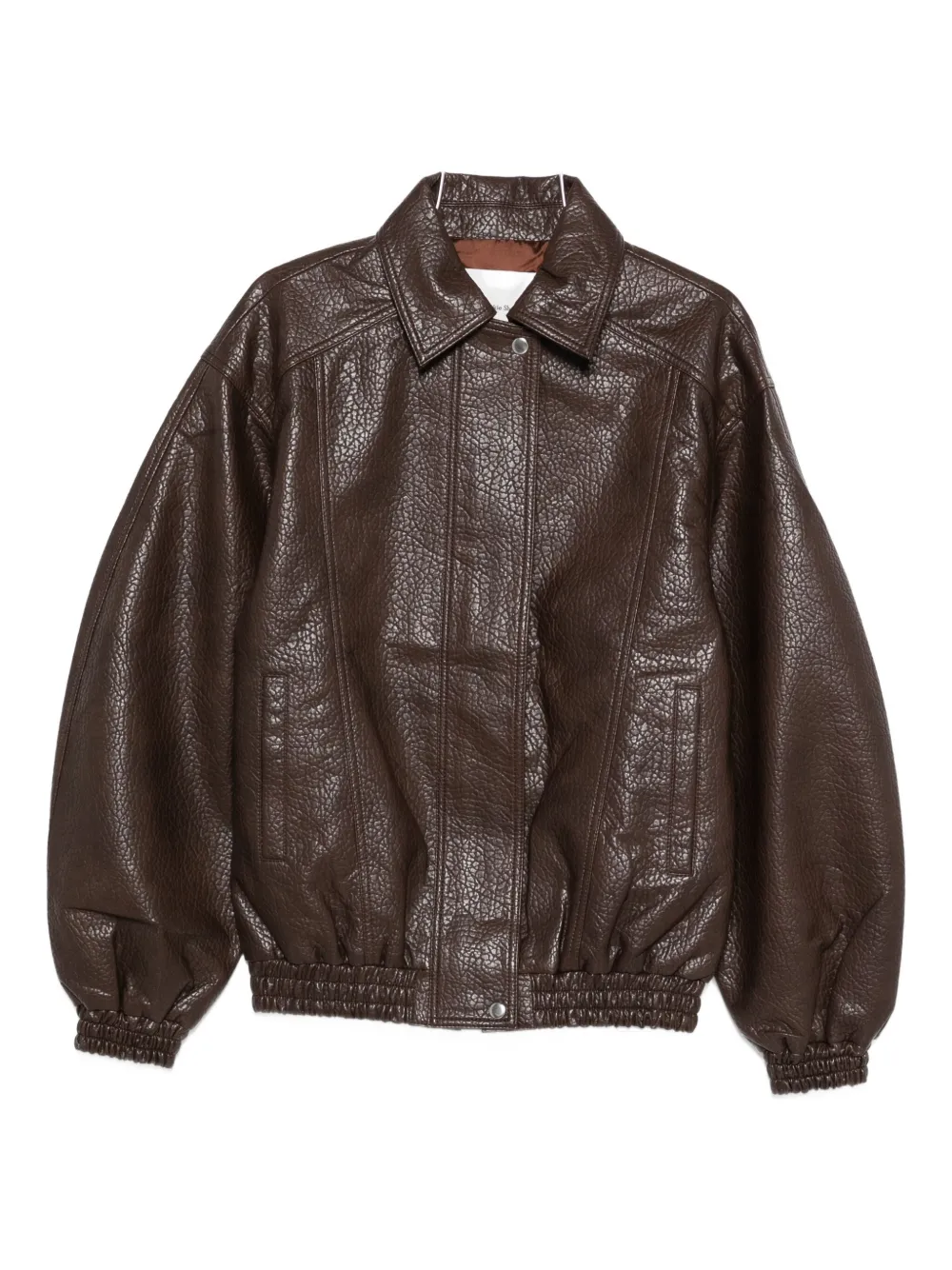 

Куртка Prescott из зернистой искусственной кожи The Frankie Shop, коричневый