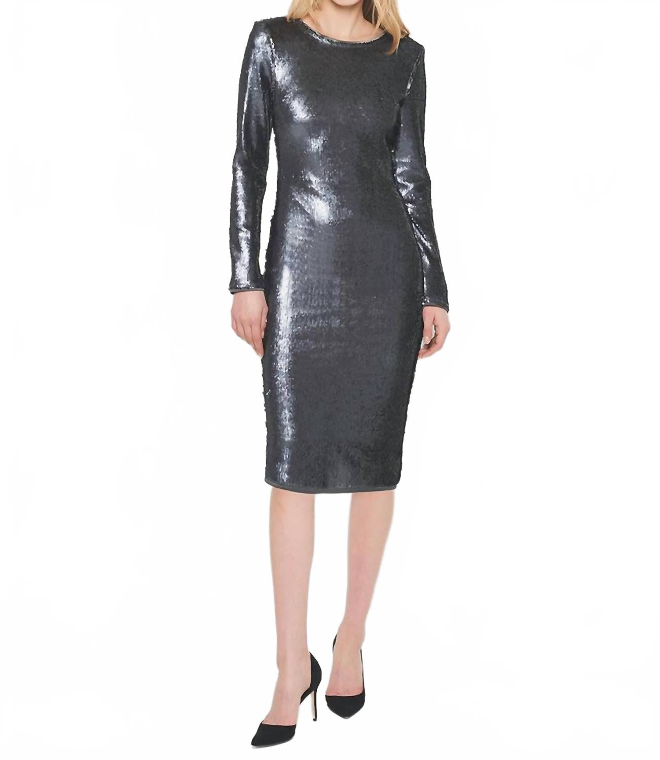 

Колыбельное платье с пайетками в сером цвете AS by DF