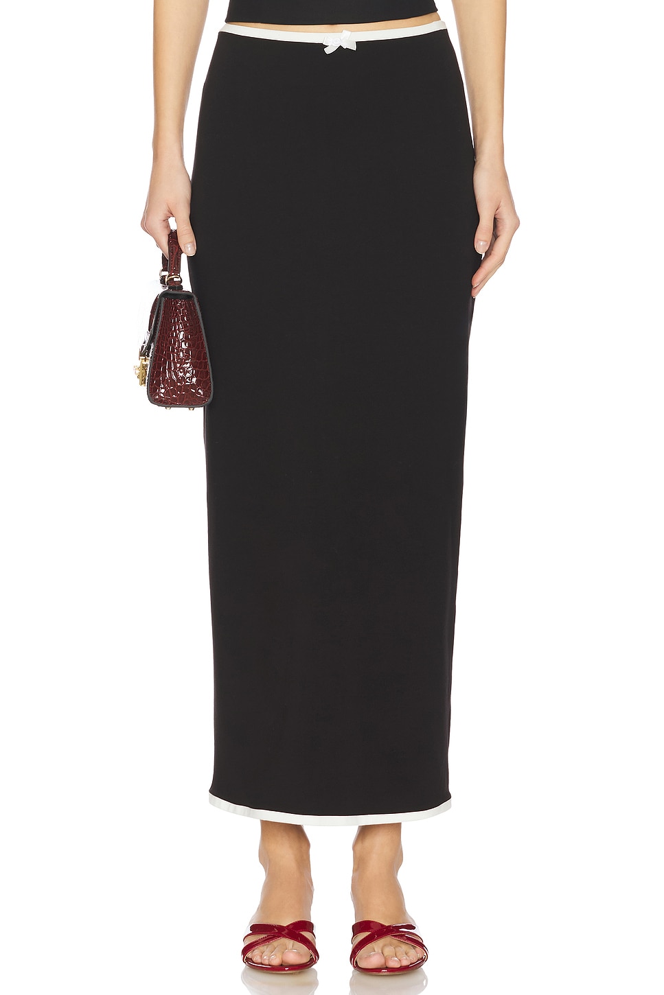 

Длинная юбка Rowen Rose, black