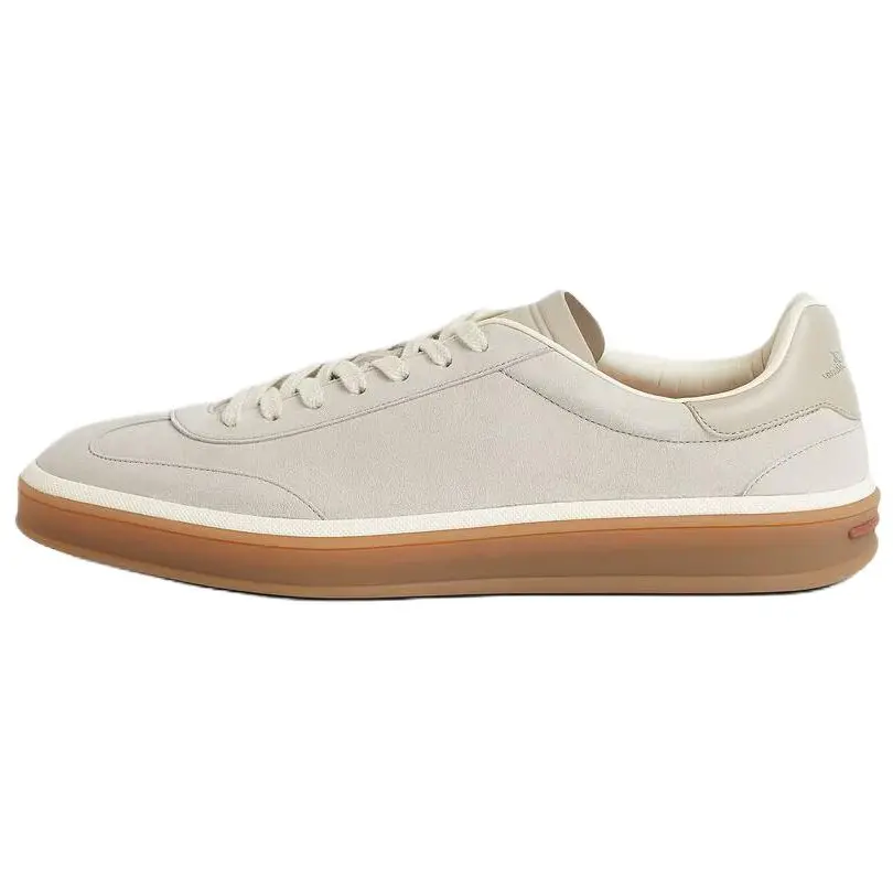 

Loro Piana Кроссовки для скейтбординга Tennis Walk Suede Low top мужские Pearl Pink