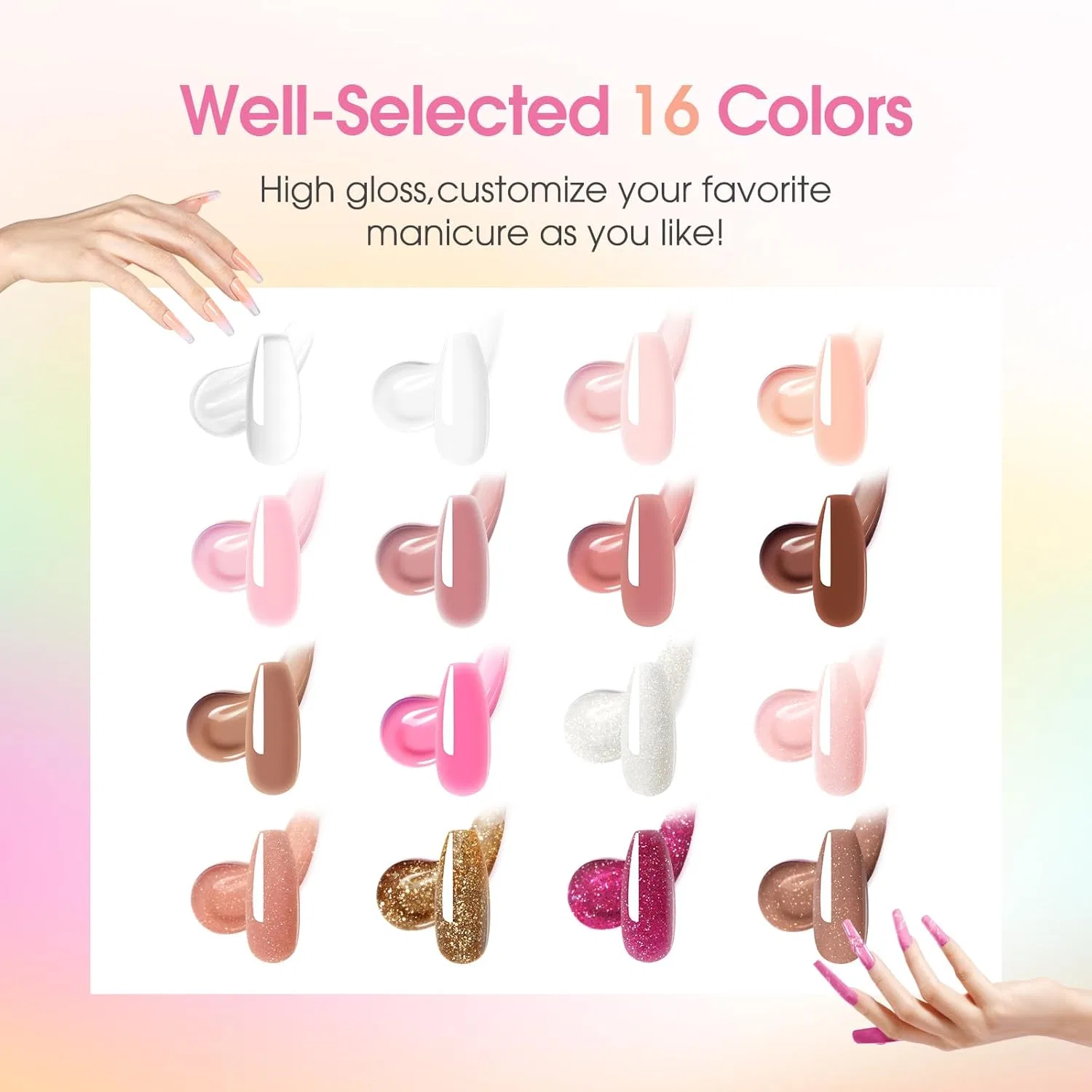 Стартовый набор для наращивания ногтей «Poly Nail Gel» от ROSALIND ‎Rosalind — фото 2