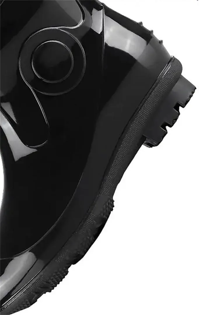 

Мужские водонепроницаемые длинные резиновые сапоги Wjnvfioo, рыбацкие сапоги, противоскользящие, для мужчин и женщин, для работы на улице, садовые сапоги от грязи